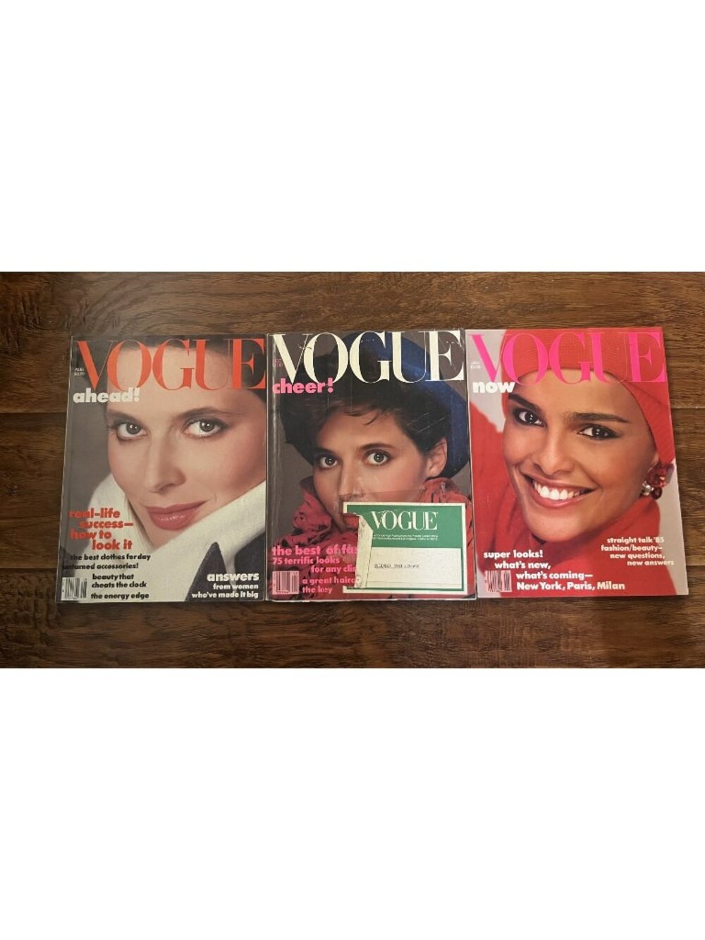 Vintage Lot of 3 - 1983 & 1985 VOGUE Magazine Collector Set Fashion